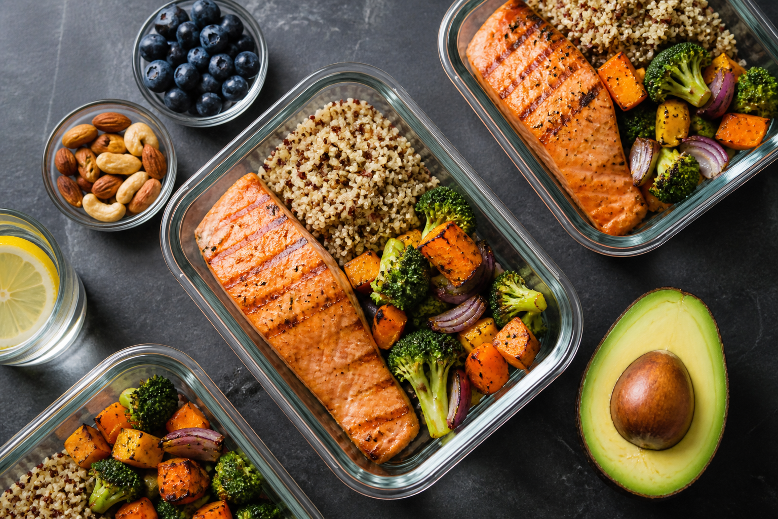 Balanced nutrition plate for training